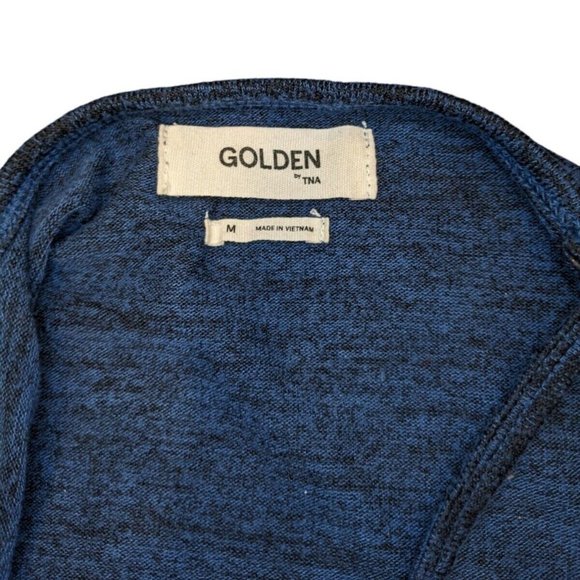 Aritzia Golden by TNA McCulley Knit Tank Dress In Heathered Blue Size M - Picture 9 of 12